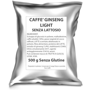 caffè e ginseng senza lattosio