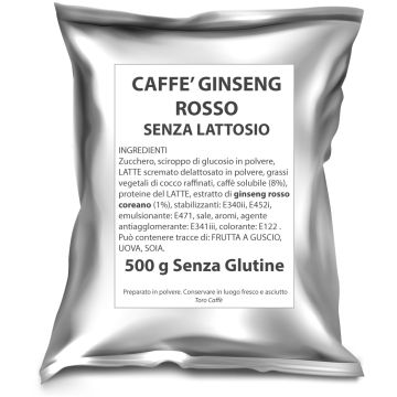 caffè e ginseng senza lattosio