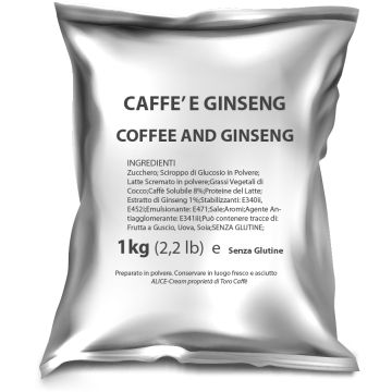 preparato caffè e ginseng in polvere solubile per bar