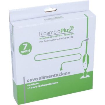 Cavo Alimentazione Ricambio Plus Vk135-Vk136 7 Mt Compatibile