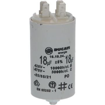 Condensatore Ducati Energia 18uf 3068026 Compatibile