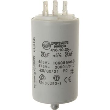 Condensatore Ducati Energia 20uf 3068027 Compatibile