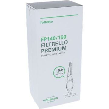 Filtrello Premium Con Profumatori Dovina Folletto Vk140-Vk150 Conf. 6 Pz Originale