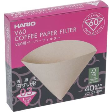 Filtri A Cono Hario 1-6 Tazze 40 Pz