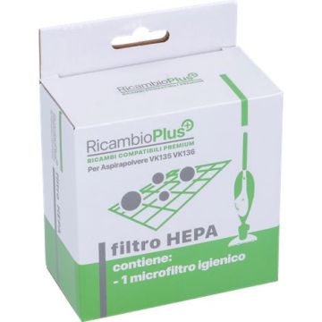 Filtro Igienico Hepa Vk135-Vk136 Ricambio Plus In Scatola Compatibile