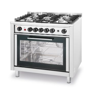 Fornello A Gas 5 Bruciatori Con Forno Elettrico 225707