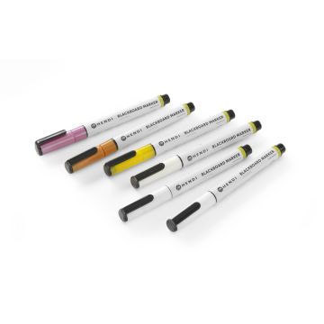 Pennarelli Per Lavagna 1 Mm 3 Bianchi, 1 Rosa, 1 Giallo E 1 Bronzo