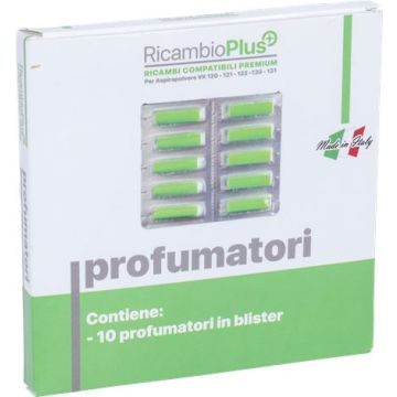Profumatori Stick 10 Pz Verdi Ricambio Plus Vk120-Vk121-Vk122-Vk130-Vk131 Compatibile