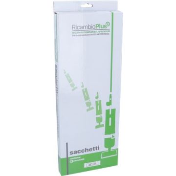 Sacchetti In Carta Vk120-Vk121-Vk122 Ricambio Plus Scatola 8 Pz Compatibile