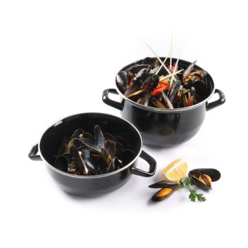 Tegame Smaltato Per Mitili - Con Coperchio 625002