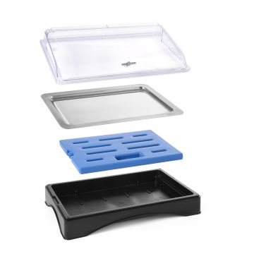 Vassoio Con Piastra Refrigerante Rolltop - Gastronorm 1-1 Set Completo