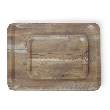 Vassoio Da Servizio In Melamina Con Stampa Tipo Legno 508862