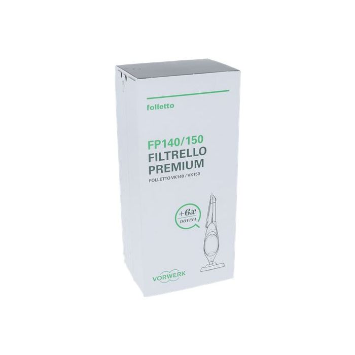 Filtrello Premium Con Profumatori Dovina Folletto Vk140-Vk150 Conf. 6 Pz  Originale